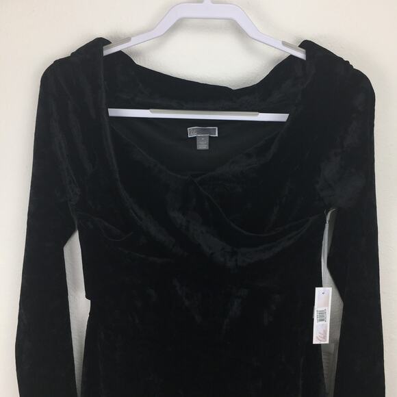 Chelsea28 Off-the-Shoulder Velour Cocktail Dress Medium - Picture 5 of 12